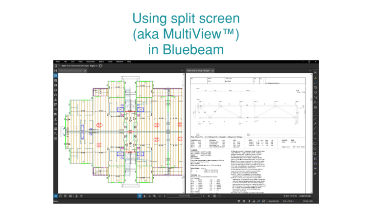 Split Screen (aka MultiView™) – Bluebeam Tips and Tricks